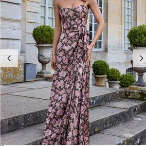 NWOTA Cecilia Dress in Chocolate Peony Print